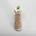 Botín cordones pelo beige SENDA ROAD