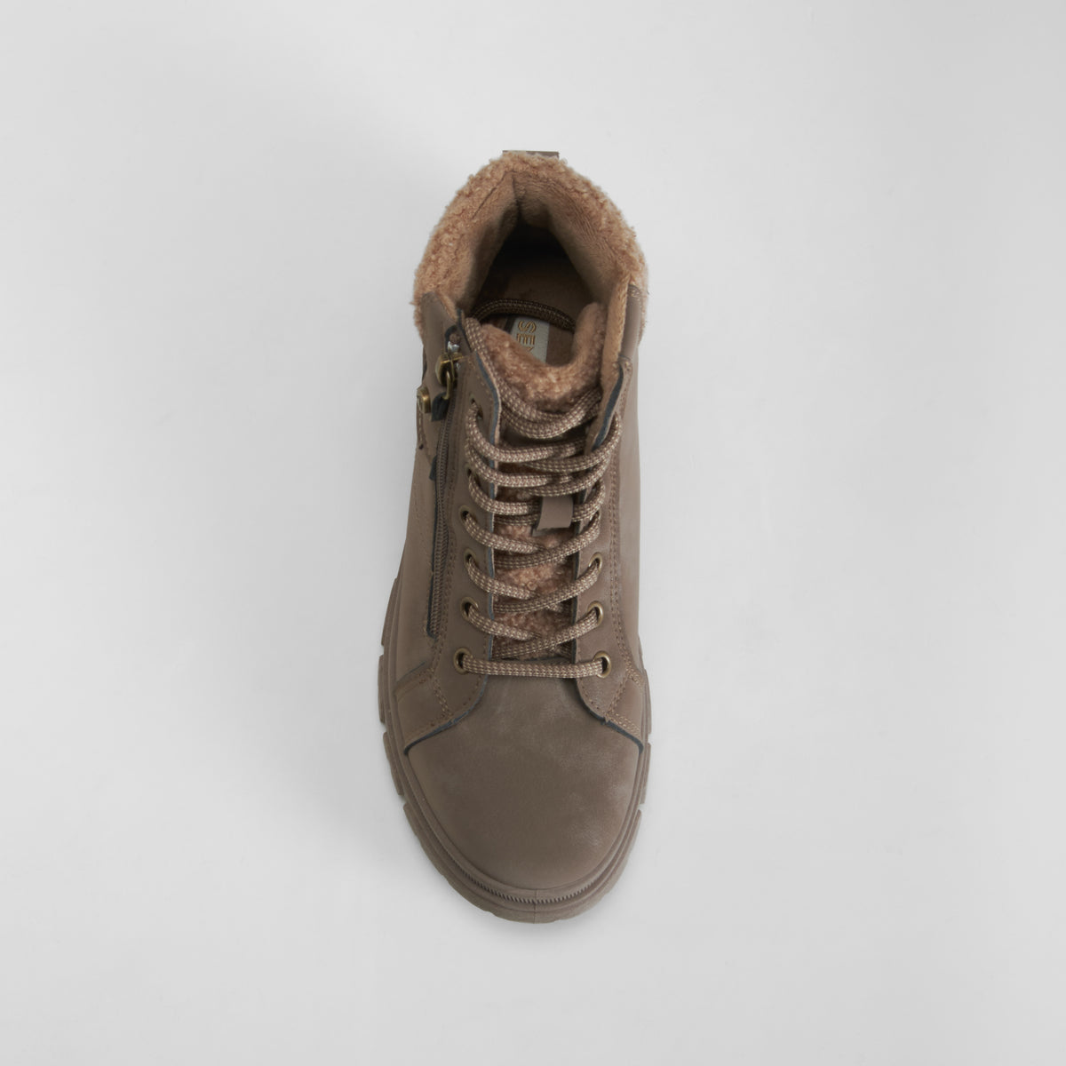 Botín casual con cordones marrón oscuro SENDA ROAD