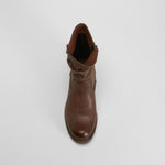 Bota biker doble hebilla marrón SENDA ROAD