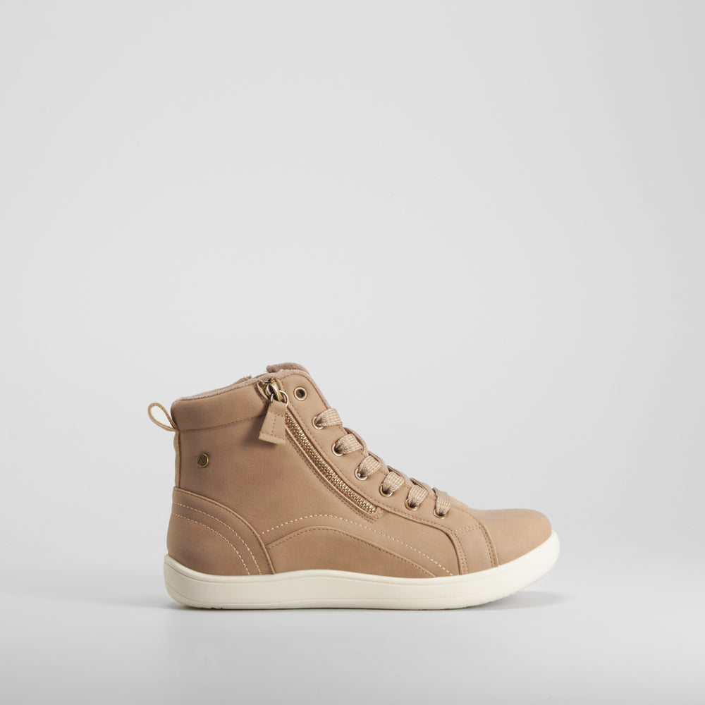 Sneaker barefoot alta beige SENDA ROAD