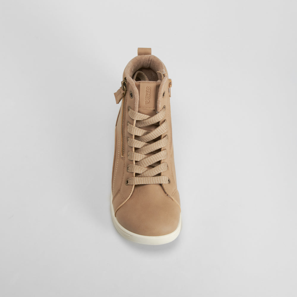 Sneaker barefoot alta beige SENDA ROAD