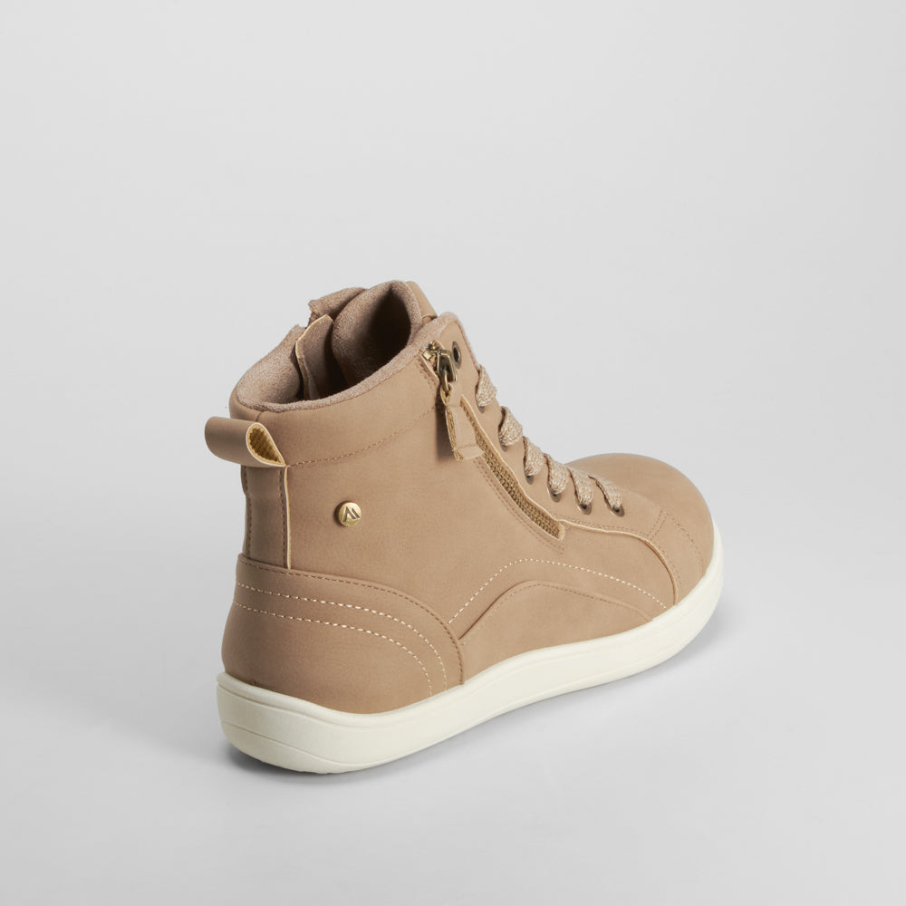 Sneaker barefoot alta beige SENDA ROAD