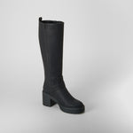 Bota alta tacón grueso negra SENDA ROAD