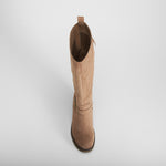 Bota alta tacón grueso crepe beige SENDA ROAD