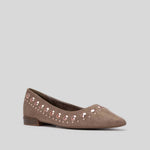 Bailarina tachas marrón PITILLOS