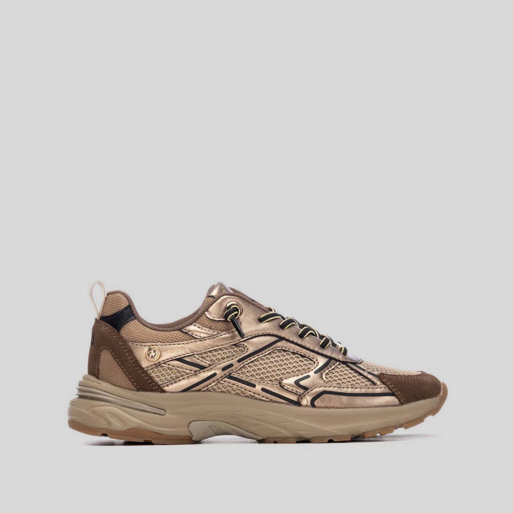 Zapatilla retro runner marrón XTI