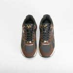 Zapatilla sneaker cuña cordones marrón XTI