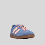 Sneaker suela caramelo rayas azul XTI