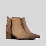 Botín campero tacón beige REFRESH