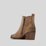 Botín campero tacón beige REFRESH