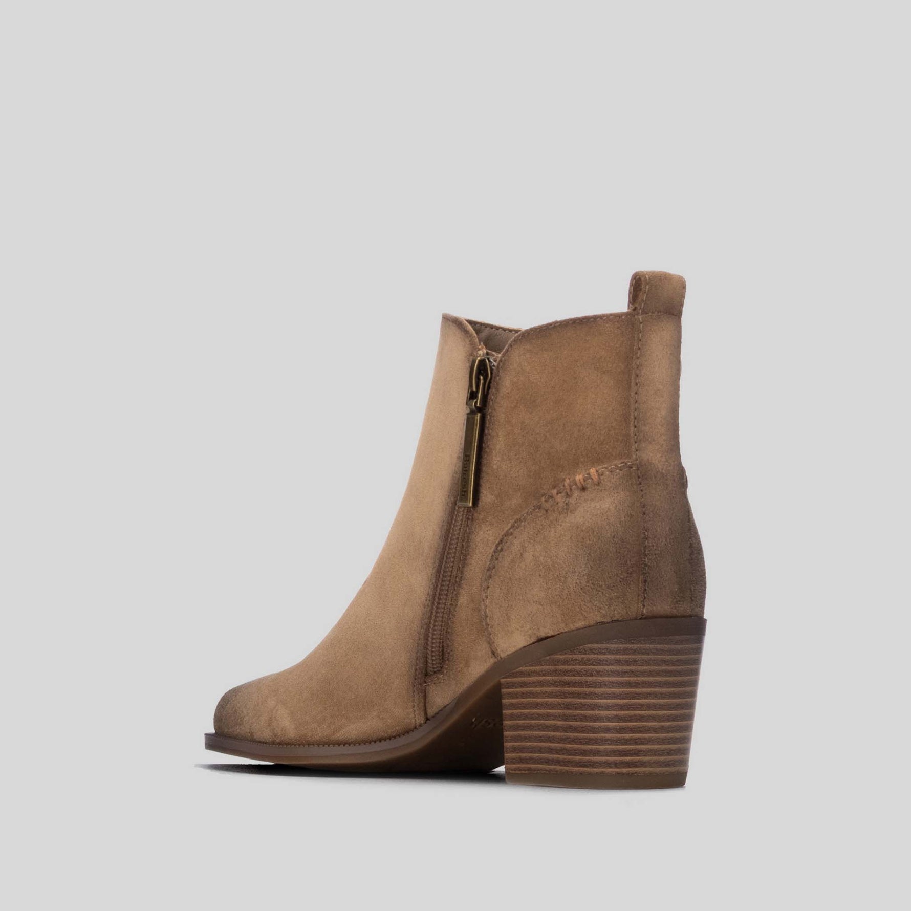 Botín campero tacón beige REFRESH