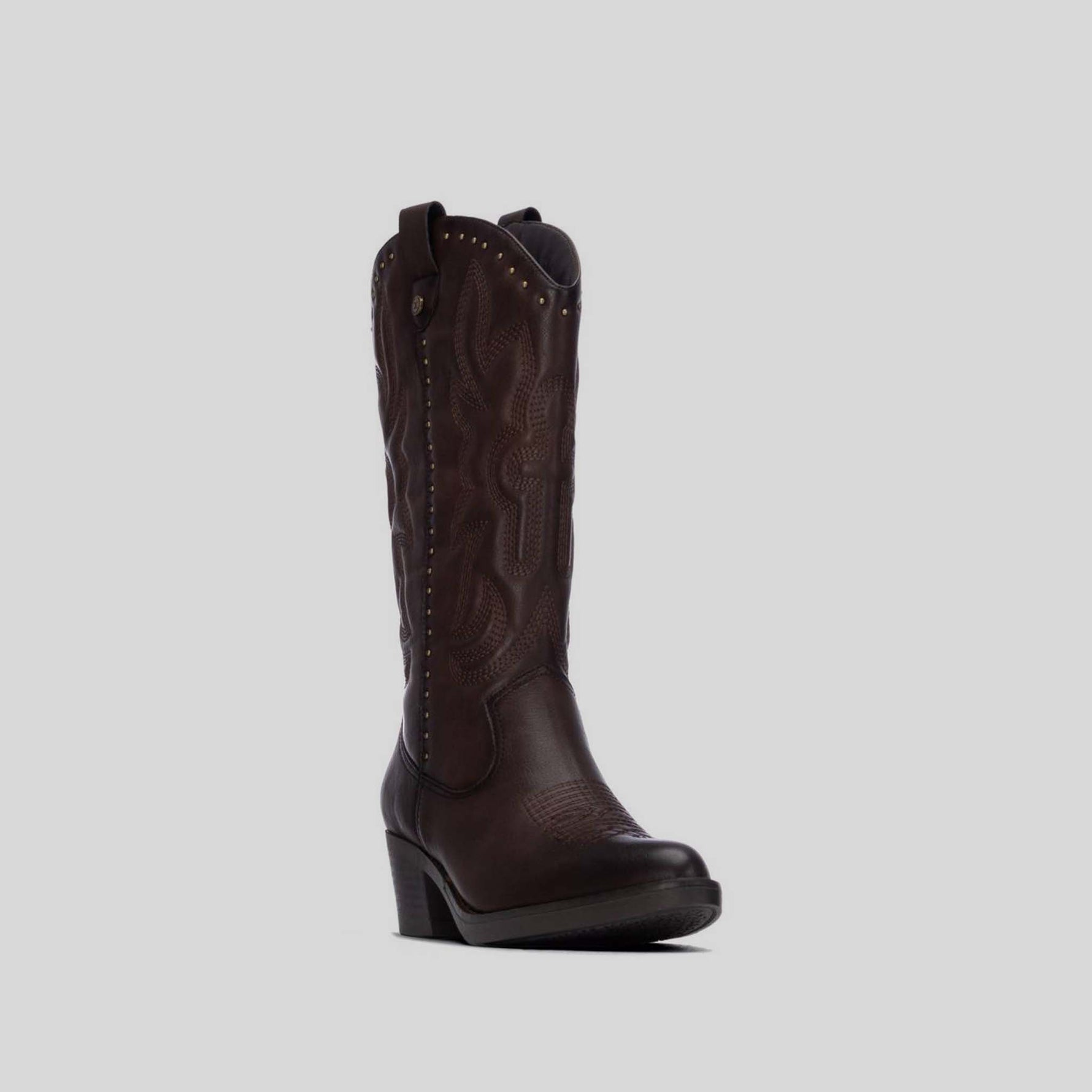 Bota campera tachas marrón XTI
