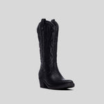 Bota alta campera tacón negro XTI