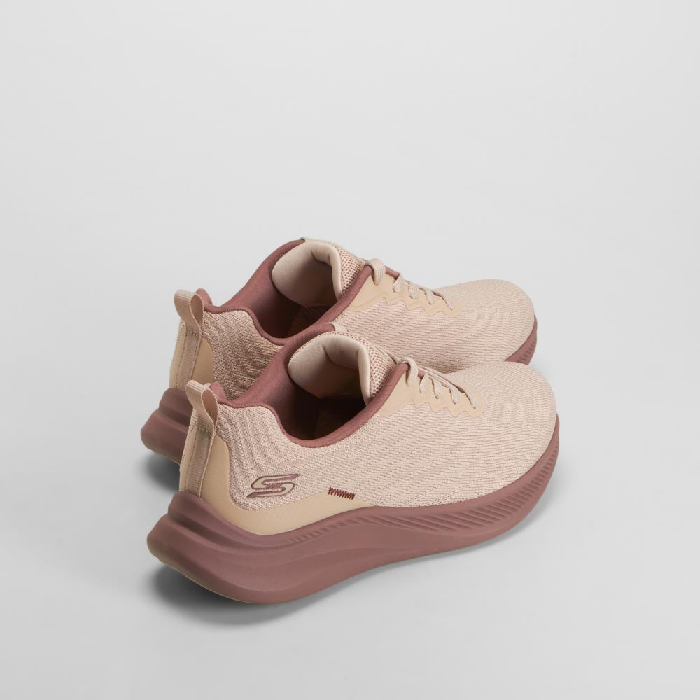 Zapatilla deportiva suela gruesa beige SKECHERS