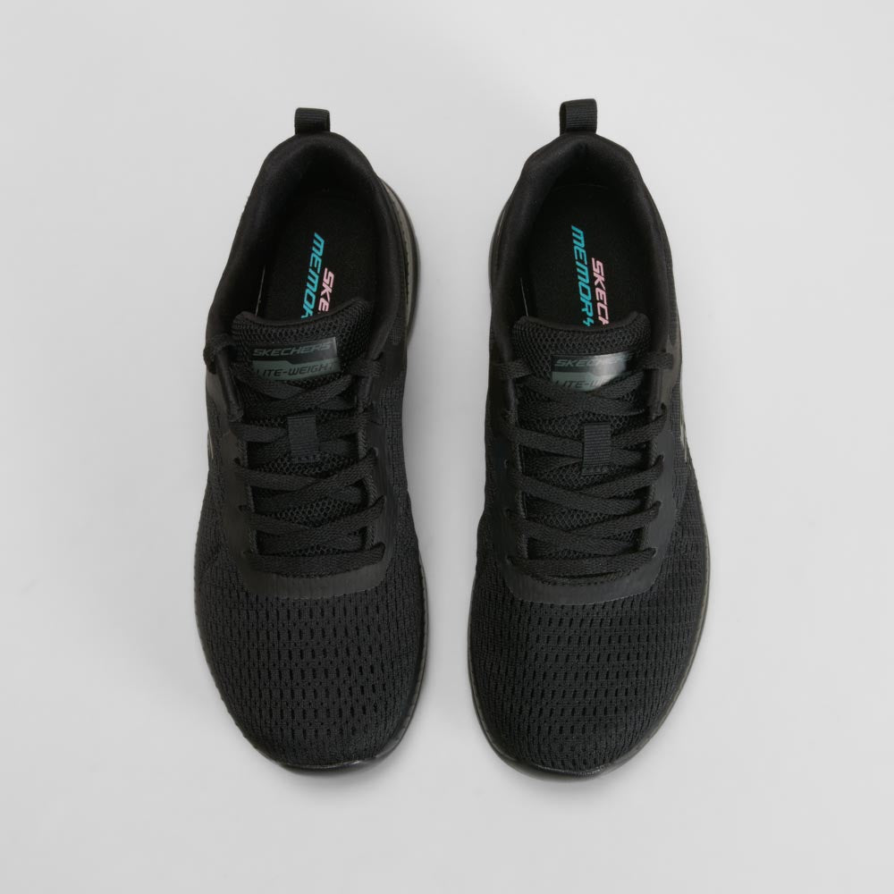 Zapatilla deportiva cómoda negra SKECHERS