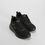Zapatilla deportiva cómoda negra SKECHERS