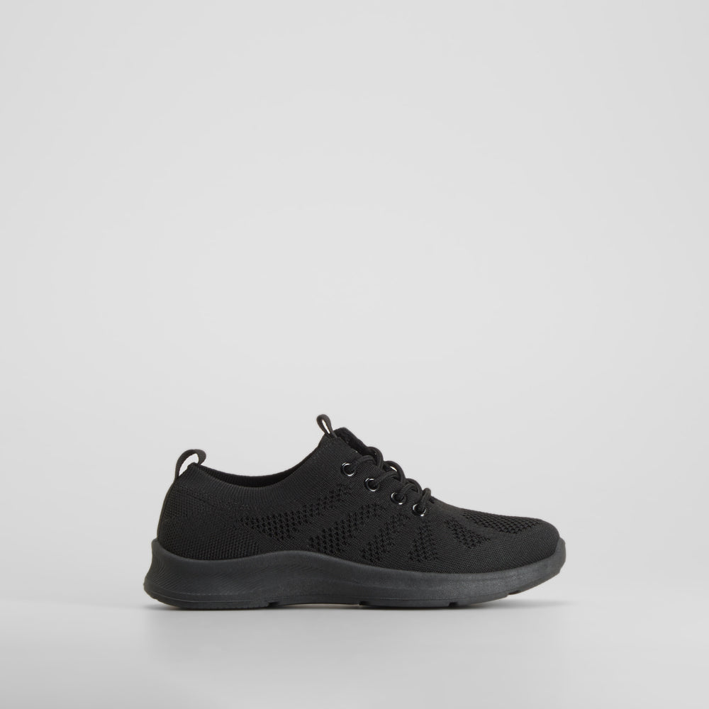 Zapatilla deportiva ligera negra UTWO