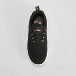 Zapatilla deportiva con elásticos negra UTWO