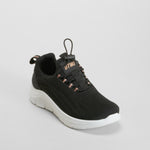 Zapatilla deportiva con elásticos negra UTWO