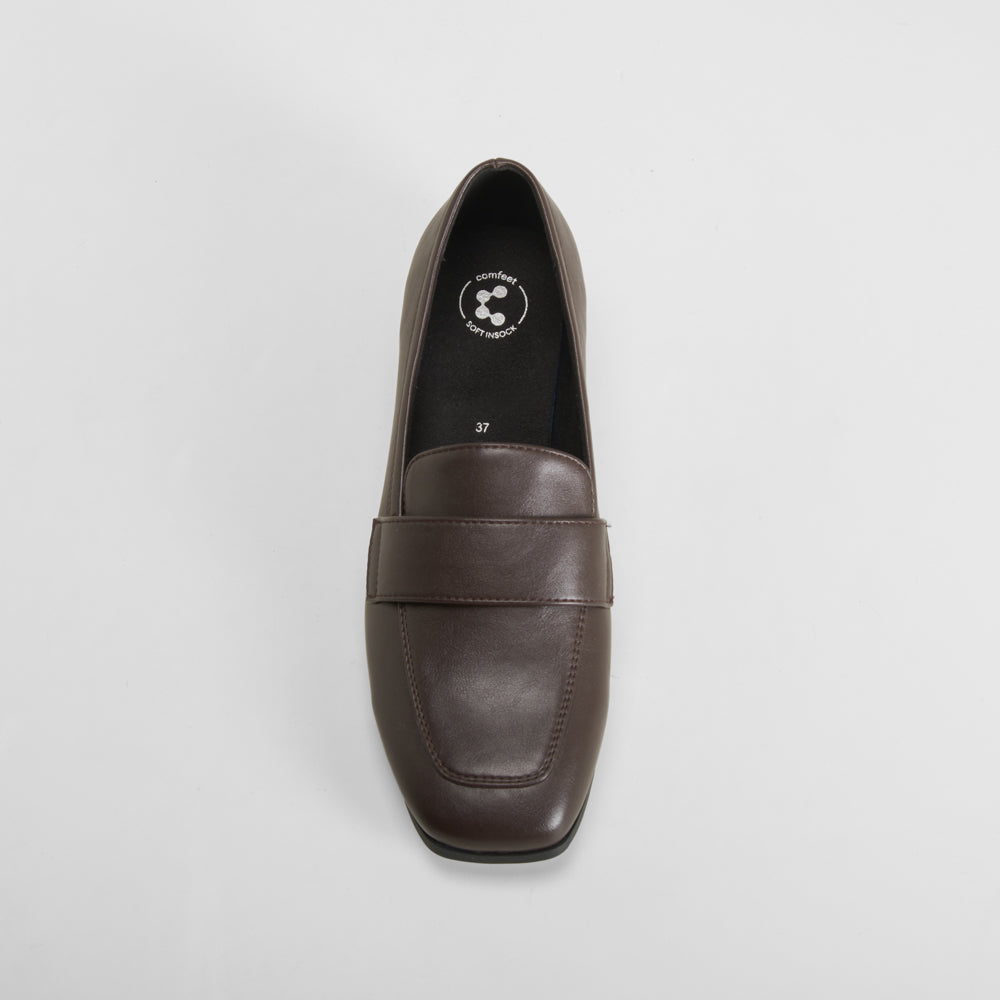 Mocasín tacón bajo marrón PICCOLA PIU