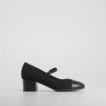 Zapato salón tacón medio negro COMFEET