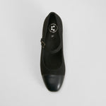 Zapato salón tacón medio negro COMFEET