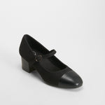 Zapato salón tacón medio negro COMFEET