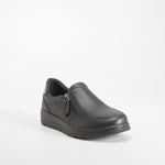 Zapato confort cremallera negro COMFEET