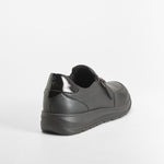 Zapato confort cremallera negro COMFEET