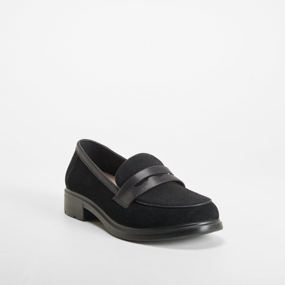 Mocasín serraje piel negro COMFEET