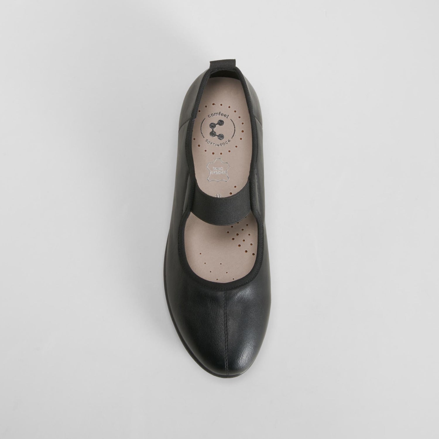 Bailarina confort elástica negra COMFEET