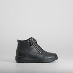 Botín piel casual negra COMFEET