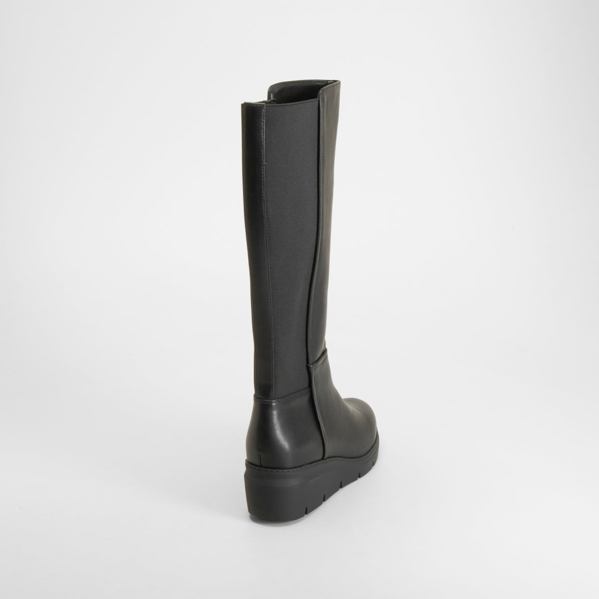 Bota alta cuña negra COMFEET