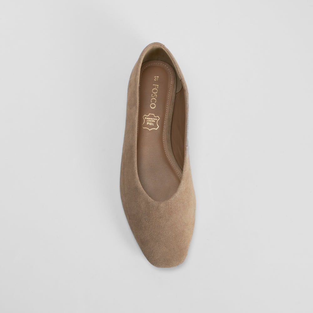 Bailarina piel beige FOSCO