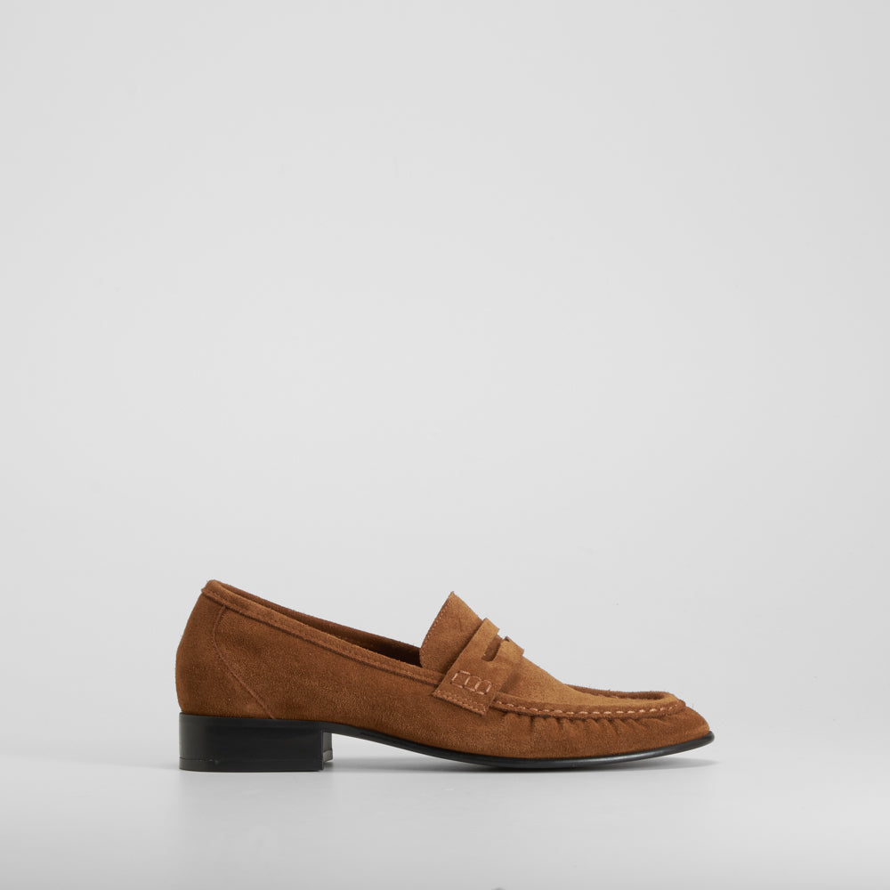 Mocasín elegante piel marrón FOSCO
