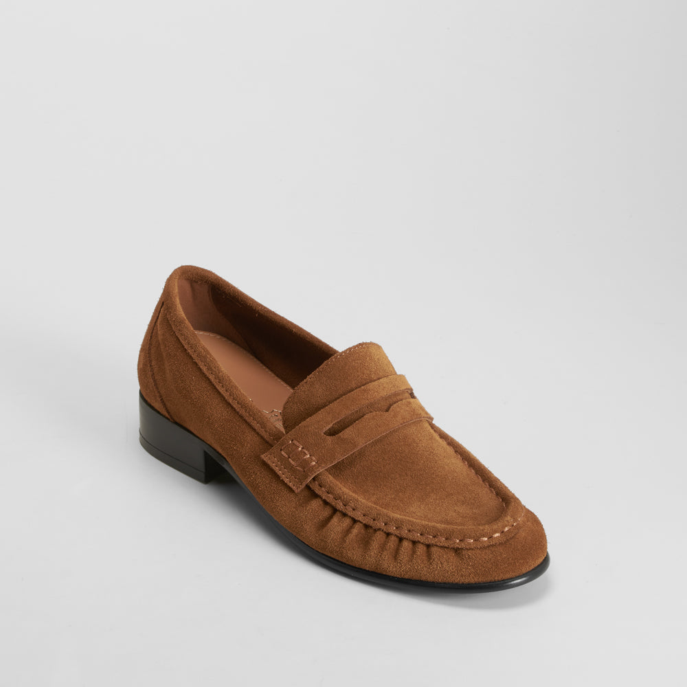 Mocasín elegante piel marrón FOSCO