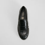 Mocasín negro piel FOSCO