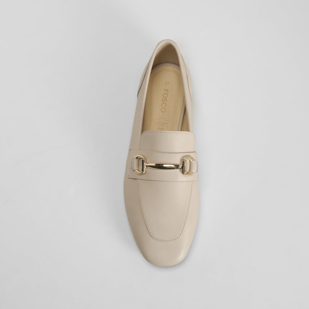 Mocasín blanco piel FOSCO
