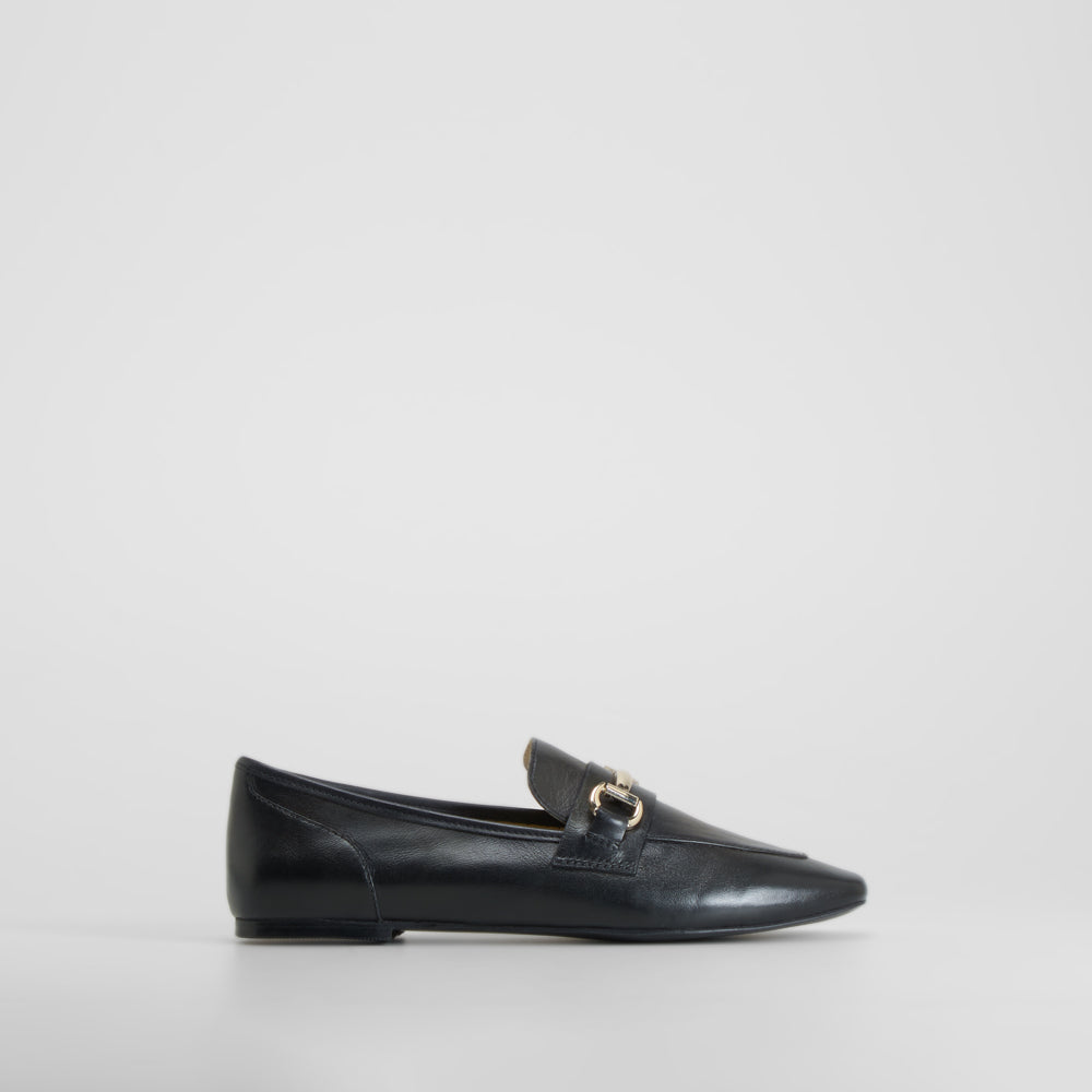 Mocasín piel negro FOSCO