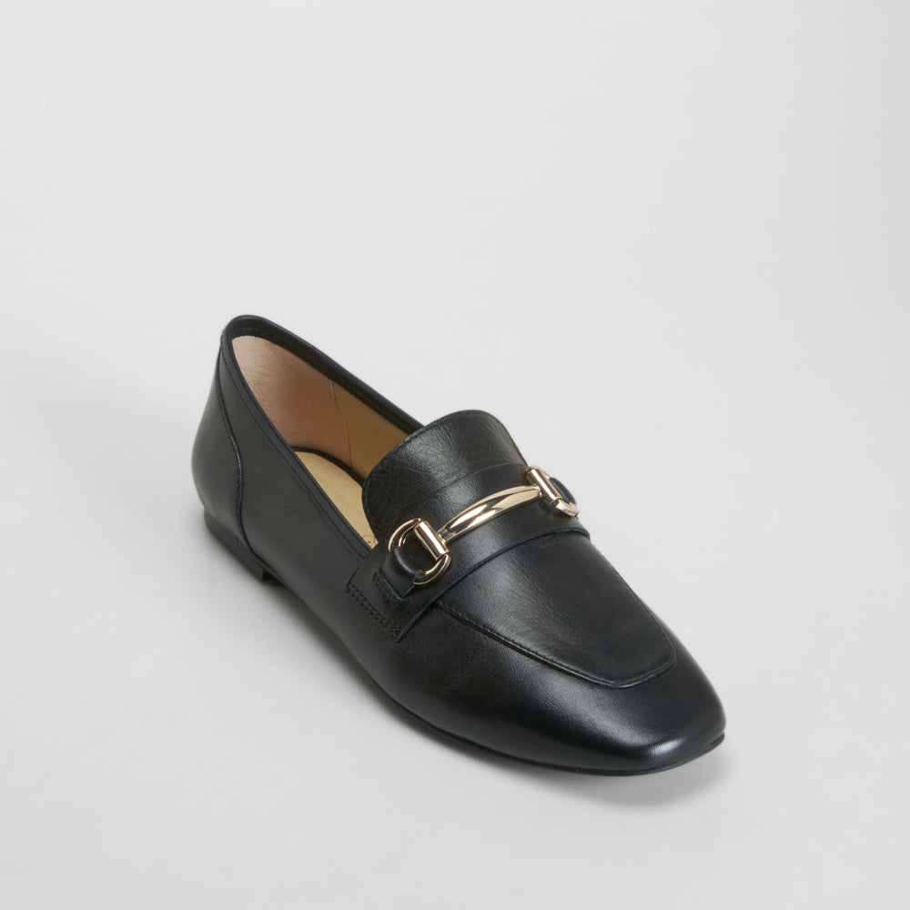 Mocasín piel negro FOSCO