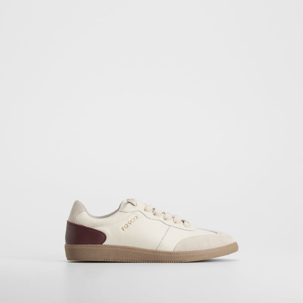 Zapatilla casual piel blanco roto FOSCO
