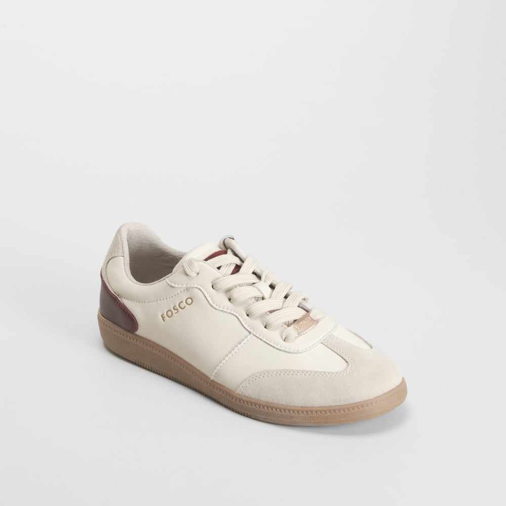 Zapatilla casual piel blanco roto FOSCO