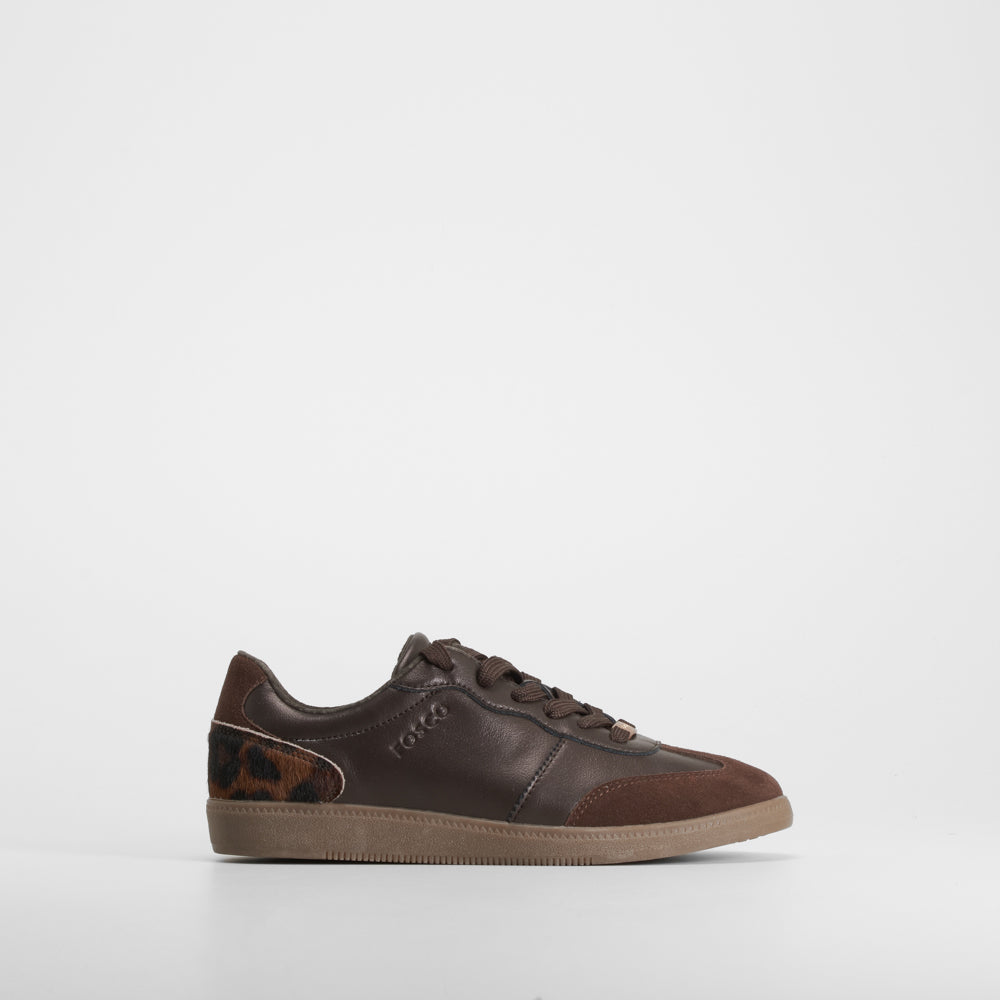 Zapatilla casual piel marrón FOSCO