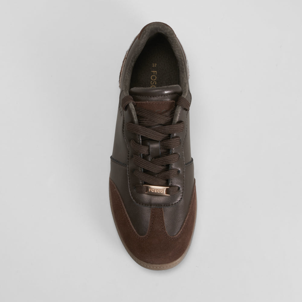 Zapatilla casual piel marrón FOSCO