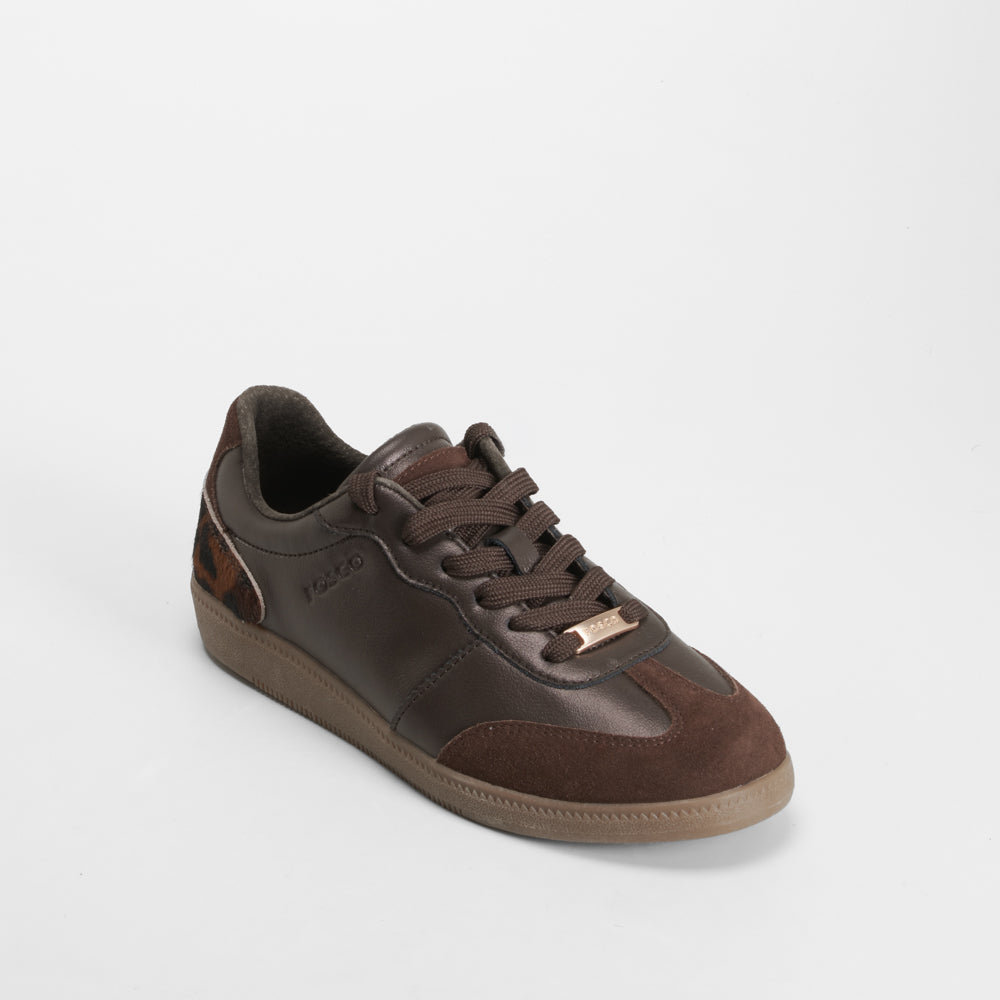 Zapatilla casual piel marrón FOSCO