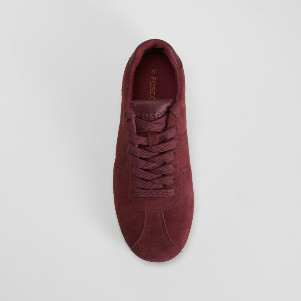 Deportiva casual piel roja FOSCO