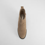 Botín tacón plataforma beige FOSCO
