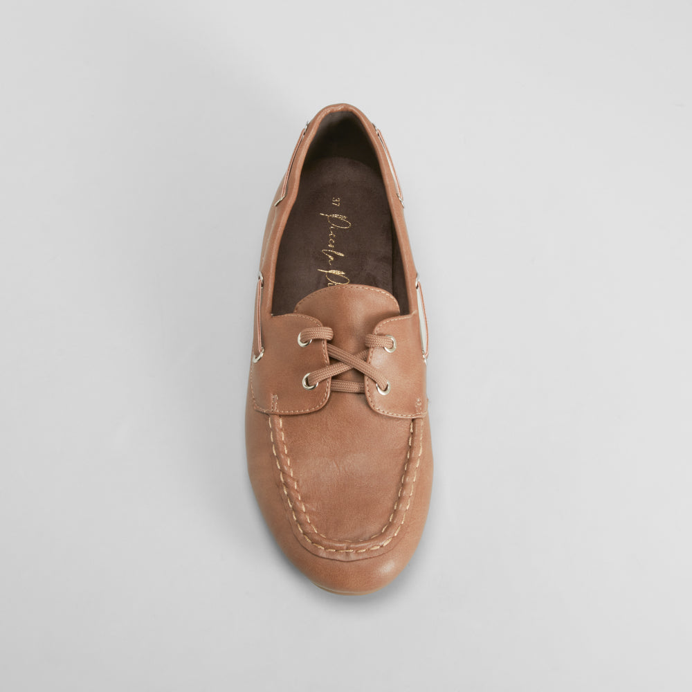 Zapato náutico cordones marrón PICCOLA PIU