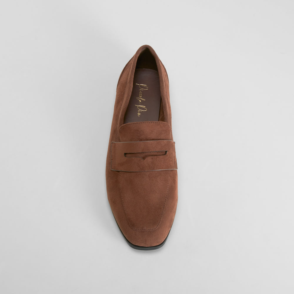 Mocasín plano elegante marrón PICCOLA PIU