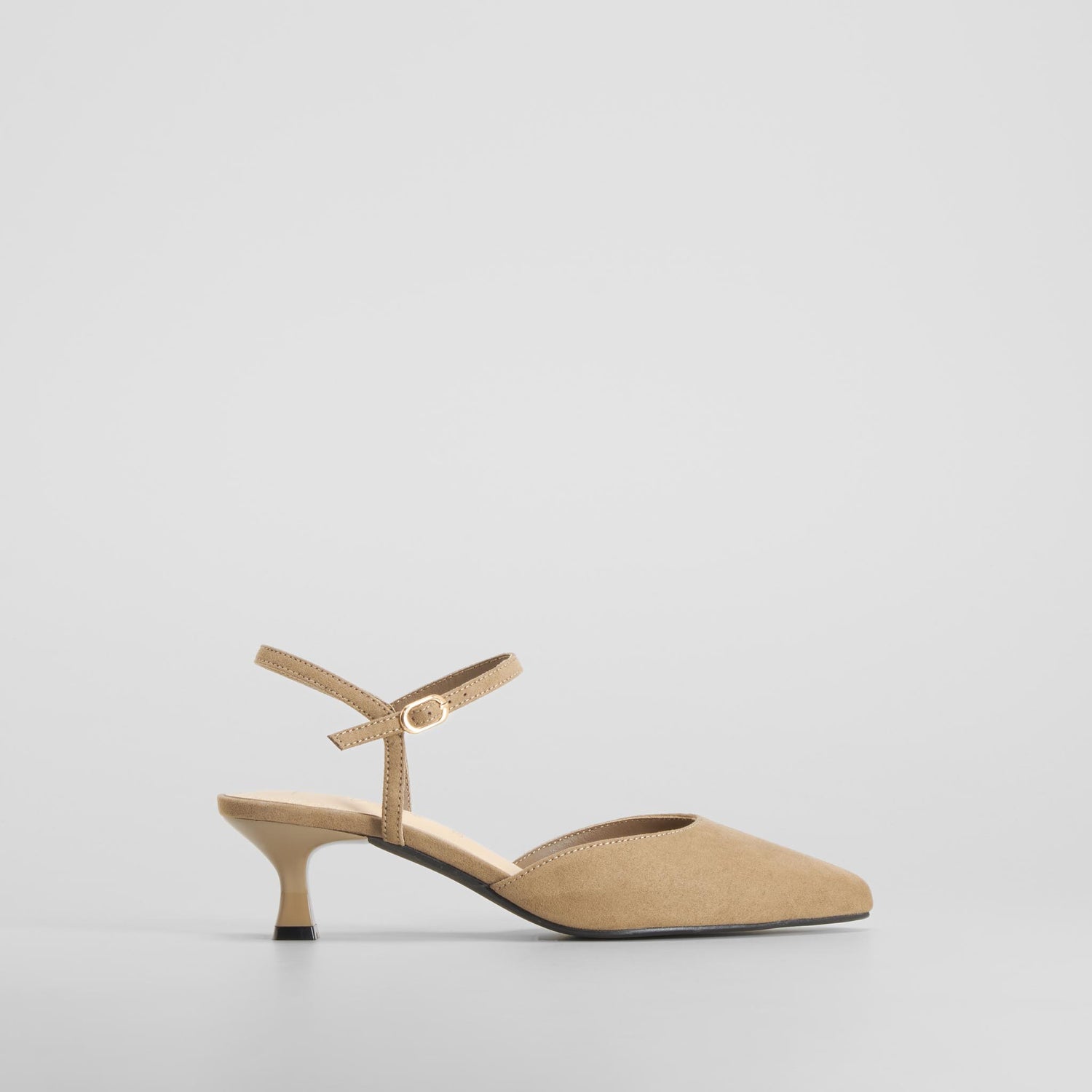 Zapato tacón destalonado salón beige PICCOLA PIU